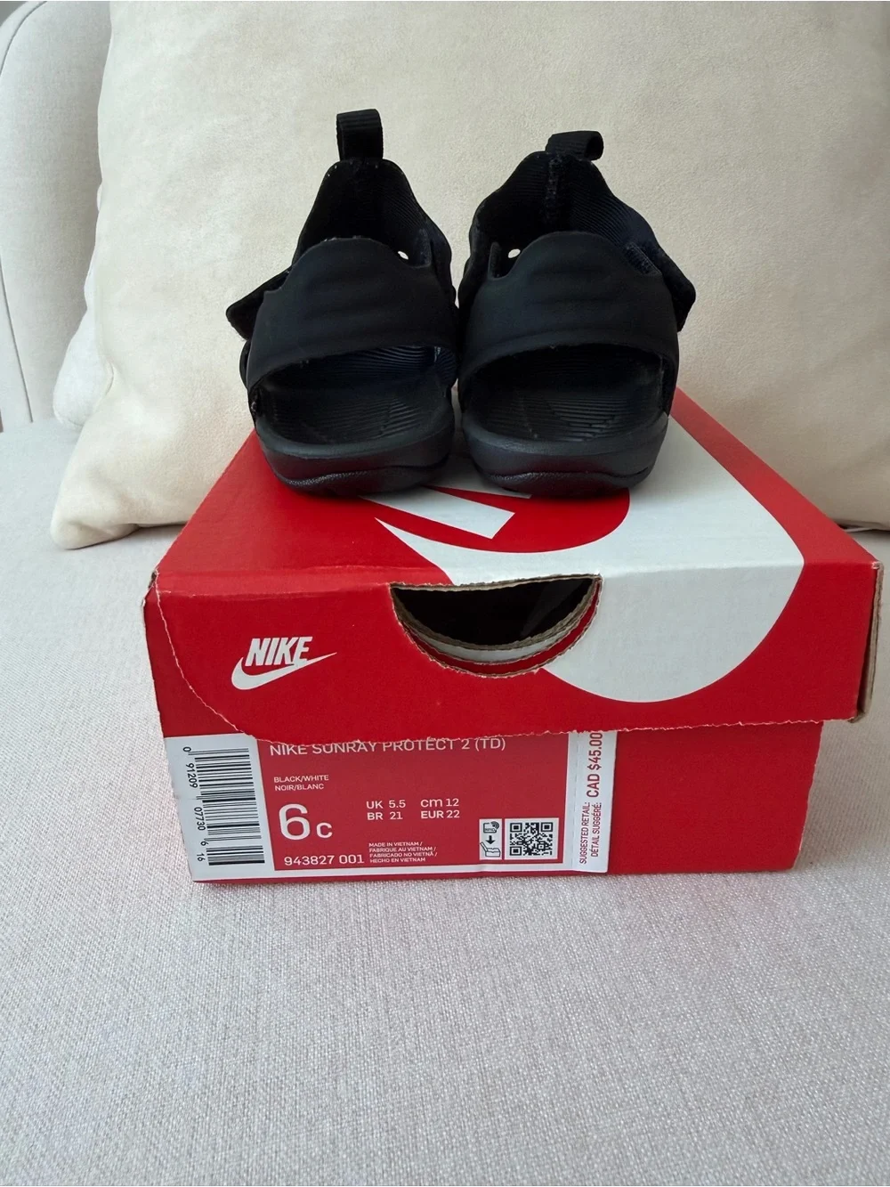 Nike Sunray Protect 2 Sandals (TD) New, size 6C